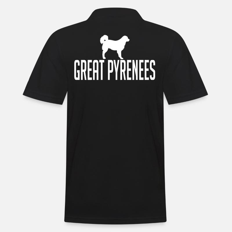 Great Pyrenees Hunderasse Hunde Wilsigns - Männer Poloshirt - Schwarz