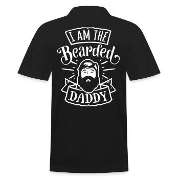 papa Bart Partenaire look père bébé fils love - Polo Homme - noir - Dos - Kai (181cm)