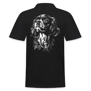 Cavalier King Charles Spaniel Portrait Chien Chien - Polo Homme - noir - Dos - Kai (181cm)