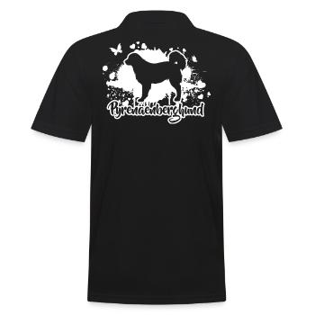 Pyrenäenberghund Hunde Hunderasse Wilsigns - Männer Poloshirt - Schwarz - Hinten - Kai (181cm)