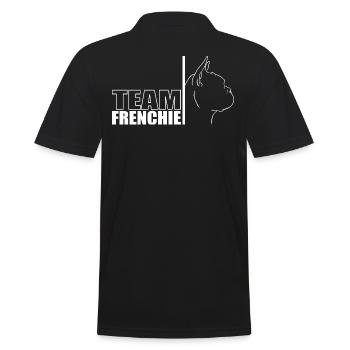 TEAM Frenchie Dog Bouledogue français Wilsigns - Polo Homme - noir - Dos - Kai (181cm)