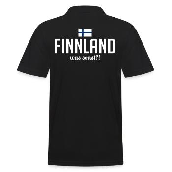 Finlande quoi d’autre dire vacances en Scandinavie - Polo Homme - noir - Dos - Kai (181cm)