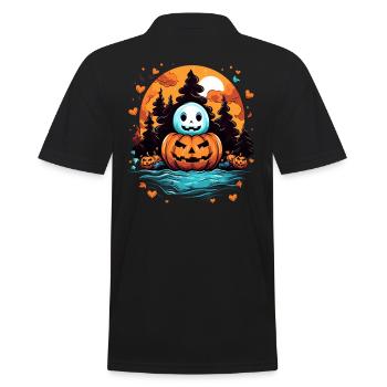 Design d’Halloween effrayant pour la prochaine fête - Polo Homme - noir - Dos - Kai (181cm)