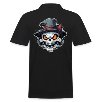 Design d’Halloween effrayant pour la prochaine fête - Polo Homme - noir - Dos - Kai (181cm)