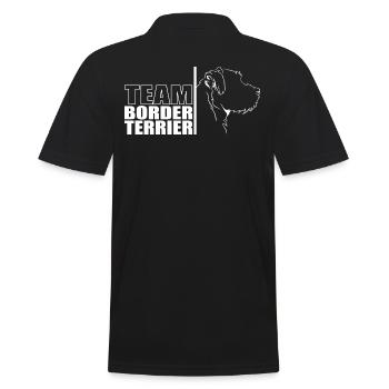 TEAM Border Terrier Chien Chien Wilsigns - Polo Homme - noir - Dos - Kai (181cm)