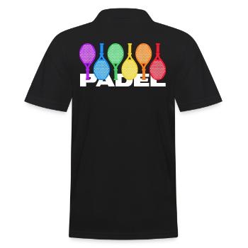 padel padeltennis padel joueur padeltennis joueur - Polo Homme - noir - Dos - Kai (181cm)