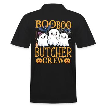 Butcher Butcher Butcher’s Shop Dicton - Polo Homme - noir - Dos - Kai (181cm)