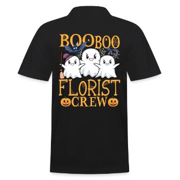 Florist Florist uu Funny Florist - Men's Polo Shirt - black - Back - Kai (181cm)