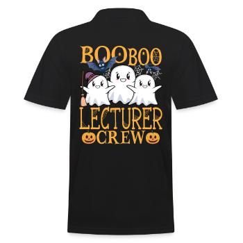 Dozent Dozentin uu Lustige Dozent - Männer Poloshirt - Schwarz - Hinten - Kai (181cm)