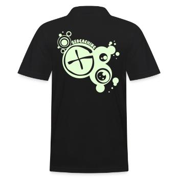 opencaching design / 1 color - Polo Homme - noir - Dos - Kai (181cm)