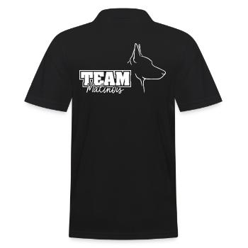TEAM MALINOIS Dogs Dog Wilsigns IGP Dog Sport - Men's Polo Shirt - black - Back - Kai (181cm)