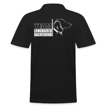 TEAM Teckel à poil long Chiens Teckel Wilsigns - Polo Homme - noir - Dos - Kai (181cm)