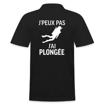J'peux pas j'ai Plongée - Polo Homme - noir - Dos - Kai (181cm)