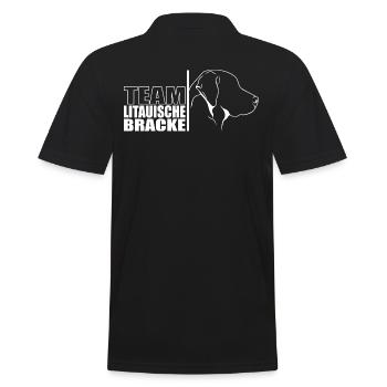 TEAM Litauische Bracke Hunde Hund Wilsigns - Männer Poloshirt - Schwarz - Hinten - Kai (181cm)