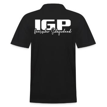 IGP GERMAN SHEPHERD Wilsign's dog sport - Men's Polo Shirt - black - Back - Kai (181cm)