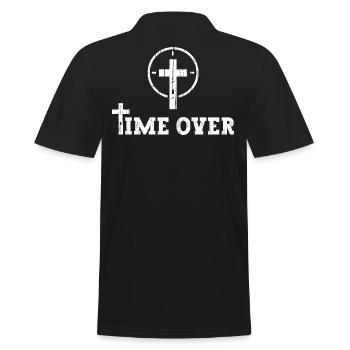 Jésus-Christ vient bientôt - Le temps est fini - Polo Homme - noir - Dos - Kai (181cm)
