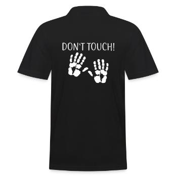 Don't Touch! Do not touch! Hands Distance - Men's Polo Shirt - black - Back - Kai (181cm)