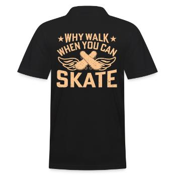 Skate Board Skater Skate Skater Design - Polo Homme - noir - Dos - Kai (181cm)