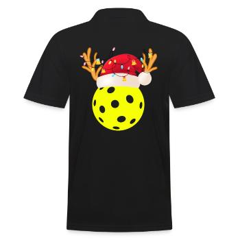 Joueur de pickleball de Noël Sport Paddleball - Polo Homme - noir - Dos - Kai (181cm)