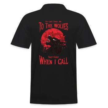Vous ne pouvez pas me blâmer sur les loups pour - Polo Homme - noir - Dos - Kai (181cm)