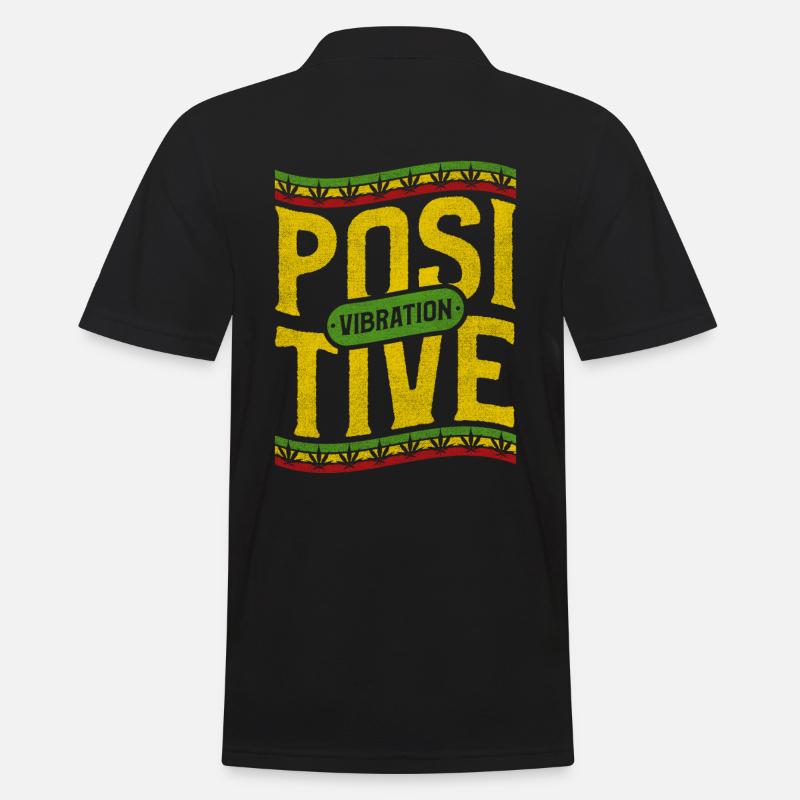 Conception à vibrations positives pour - Polo Homme - noir