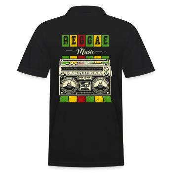 Reggae Music Design pour les amateurs de musique reggae - Polo Homme - noir - Dos - Kai (181cm)