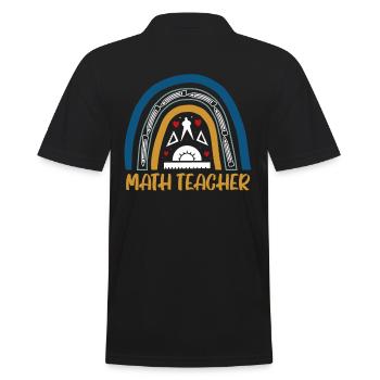 Conception de professeur de mathématiques pour professeur de mathématiques - Polo Homme - noir - Dos - Kai (181cm)