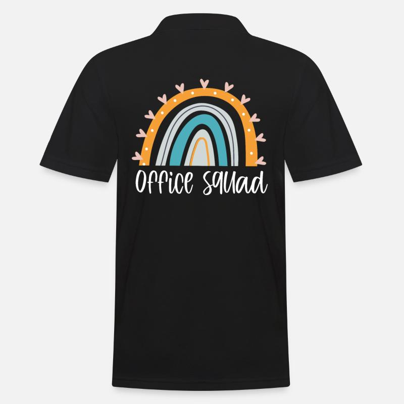 Office Squad Design Für Verwaltungsassistenten - Männer Poloshirt - Schwarz