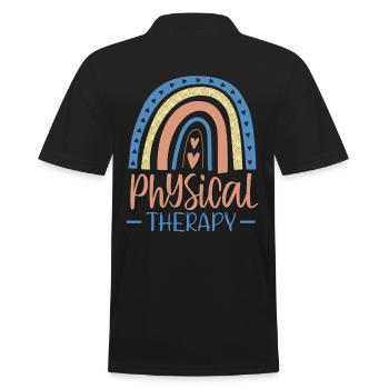 Conception de physiothérapie Pour les physiothérapeutes - Polo Homme - noir - Dos - Kai (181cm)