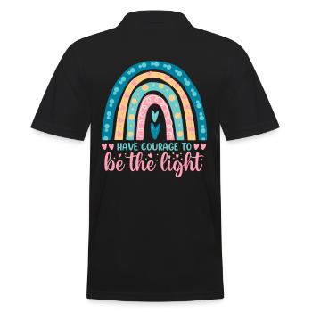 Ayez le courage de concevoir des luminaires pour les chrétiens - Polo Homme - noir - Dos - Kai (181cm)