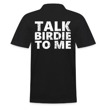 Sprechen Sie Birdie Mit Mir Golf-design Für Einen - Männer Poloshirt - Schwarz - Hinten - Kai (181cm)