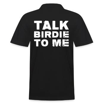 Sprechen Sie Birdie Mit Mir Golf-design Für Einen - Männer Poloshirt - Schwarz - Hinten - Kai (181cm)