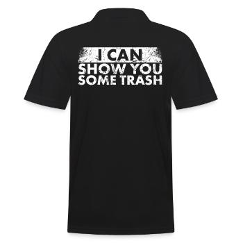 Ich Kann Ihnen Etwas Trash-design Für - Männer Poloshirt - Schwarz - Hinten - Kai (181cm)