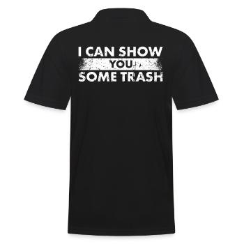 Ich Kann Ihnen Etwas Trash-design Für - Männer Poloshirt - Schwarz - Hinten - Kai (181cm)