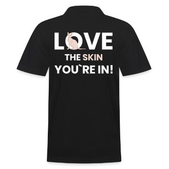 Aimez la peau de vous pour Sphynx Cat - Polo Homme - noir - Dos - Kai (181cm)