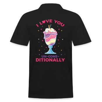 Je t’aime sans Kegel-ditionally pour Frozen - Polo Homme - noir - Dos - Kai (181cm)