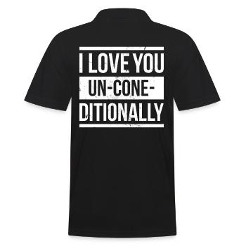 I Love You Un-cone-diditional Pour Frozen Sweet Fan - Polo Homme - noir - Dos - Kai (181cm)