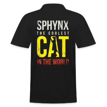 Sphynx Die Coolste Katze Der Welt Für Sphynx Cat - Männer Poloshirt - Schwarz - Hinten - Kai (181cm)