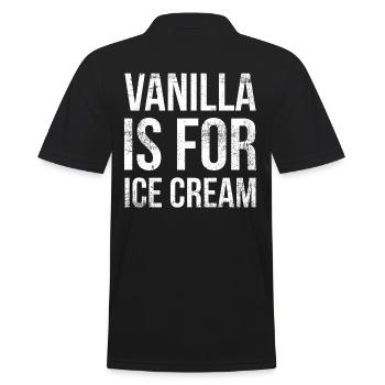 La vanille est pour la crème glacée pour les amateurs de sucre congelé - Polo Homme - noir - Dos - Kai (181cm)