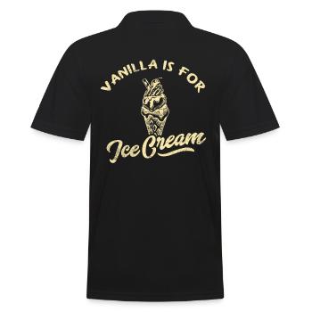 La vanille est pour la crème glacée pour les amateurs de sucre congelé - Polo Homme - noir - Dos - Kai (181cm)