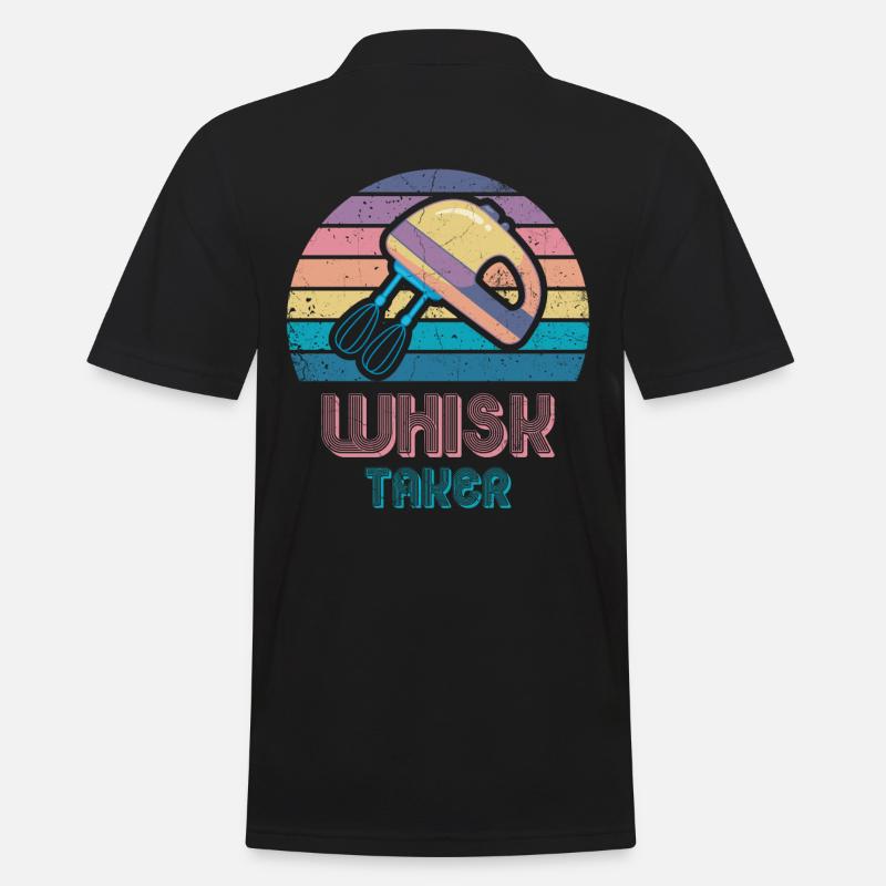 Schneebesenträger Für Bäcker Oder Backfans - Männer Poloshirt - Schwarz