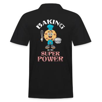 La cuisson est mon superpouvoir pour la cuisson ou la cuisson - Polo Homme - noir - Dos - Kai (181cm)