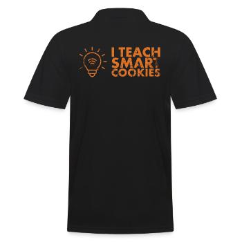 I teach Smart Cookies Design For The - Men's Polo Shirt - black - Back - Kai (181cm)