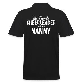 Ma pom-pom girl préférée m’appelle nounou pour - Polo Homme - noir - Dos - Kai (181cm)