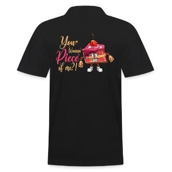 Tu veux un morceau de moi pour les fans de pâtisserie ou de pâtisserie - Polo Homme - noir - Dos - Kai (181cm)