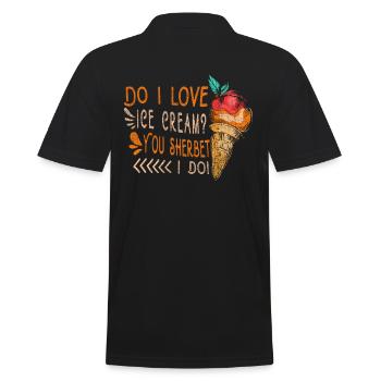 Love I Ice Cream, You Sorbet, The Me For - Polo Homme - noir - Dos - Kai (181cm)