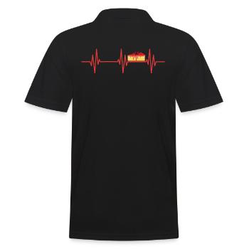Gâteau Heartbeat pour les boulangers ou les amateurs de pâtisserie - Polo Homme - noir - Dos - Kai (181cm)