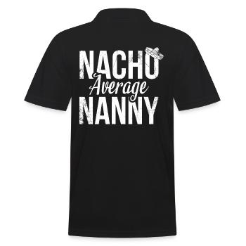 Nacho, Durchschnittliches Kindermädchen Für - Männer Poloshirt - Schwarz - Hinten - Kai (181cm)