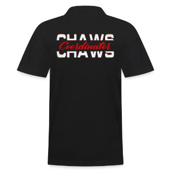 Chaws Koordinator Für Großmutter Oma - Männer Poloshirt - Schwarz - Hinten - Kai (181cm)
