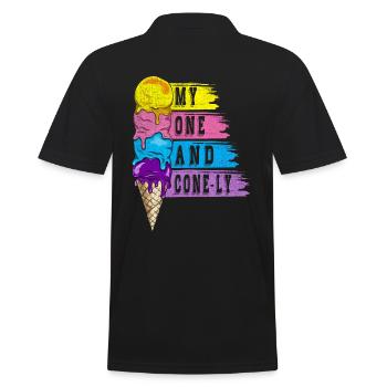 Mon et Cone-ly pour Frozen Sweet Fan - Polo Homme - noir - Dos - Kai (181cm)